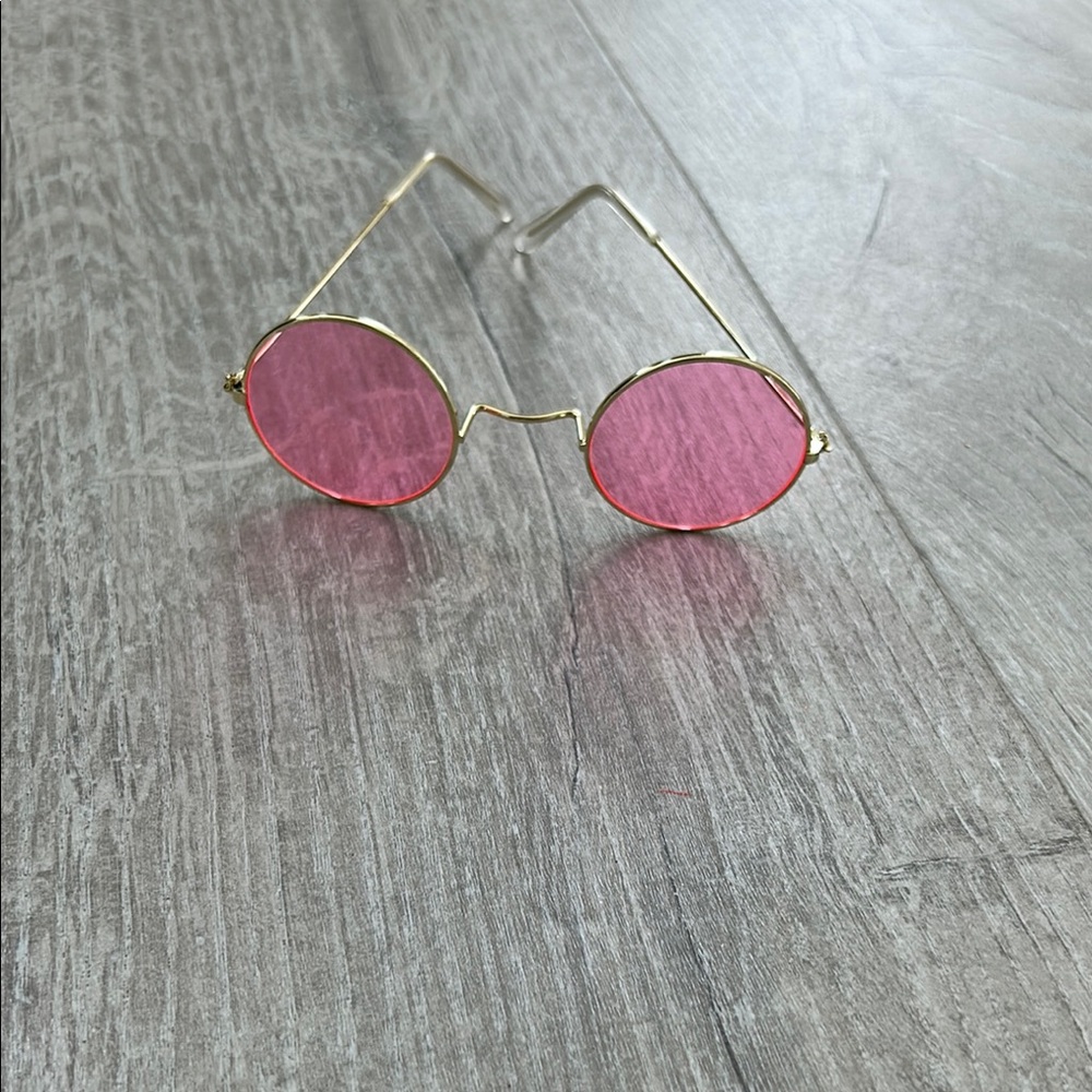 Round Pink Sunglasses